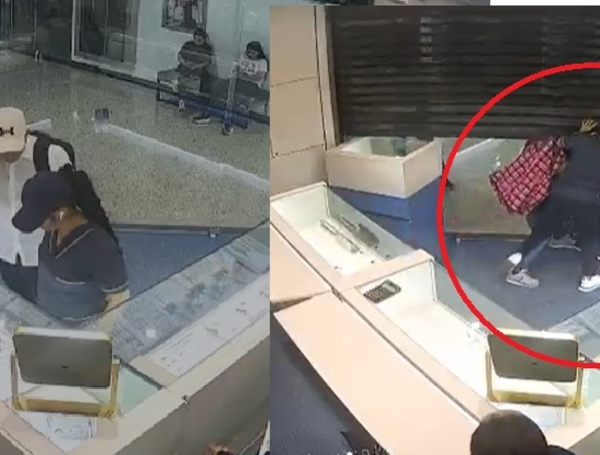 Video de robo en joyería de Bucaramanga