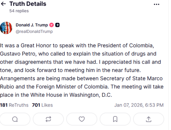 Nuevas declaraciones de Donald Trump