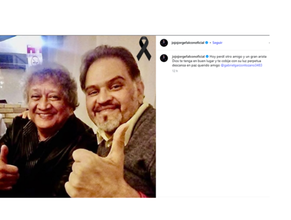 Jorge Falcón fue quien dio a conocer la noticia del fallecimiento