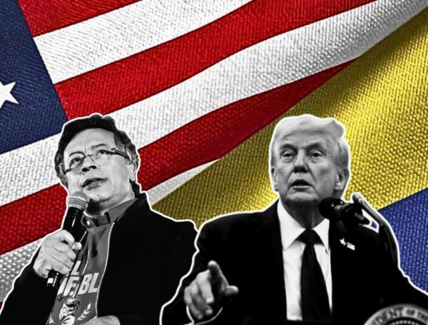 Gustavo Petro y Donald Trump.