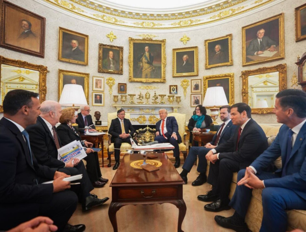 Experto analiza las primeras imágenes del encuentro entre el presidente Gustavo  Petro y Donald Trump en la Casa Blanca: 'Muestra de seriedad'