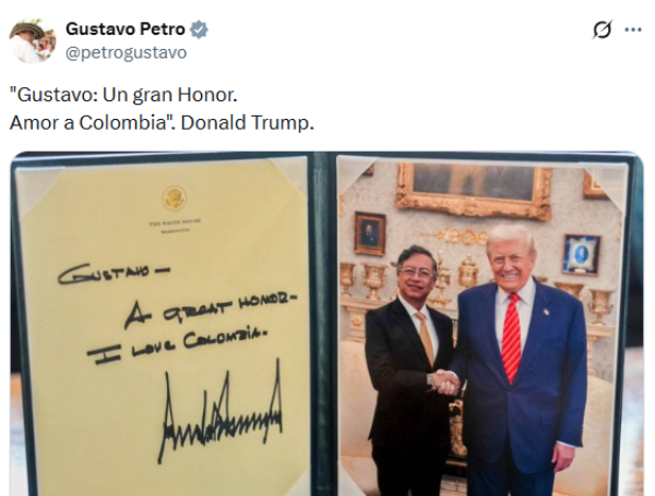 El mensaje que dejó Trump a Petro tras reunión.