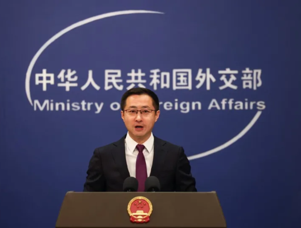 El portavoz chino de Exteriores, Lin Jian.