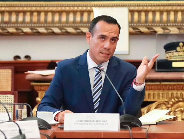 Presidente interino de Perú, José Jerí