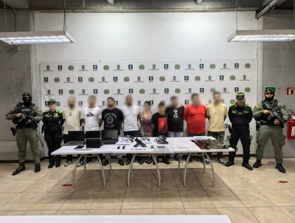 Estos fueron los nueve integrantes de la 'Oficina Premium' capturados.