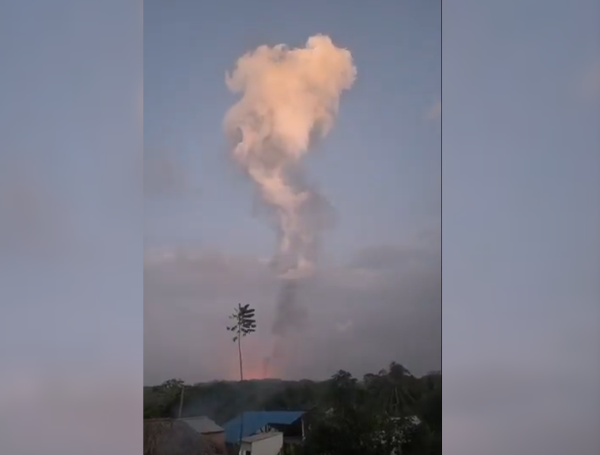 Erupción del volcán en Antioquia
