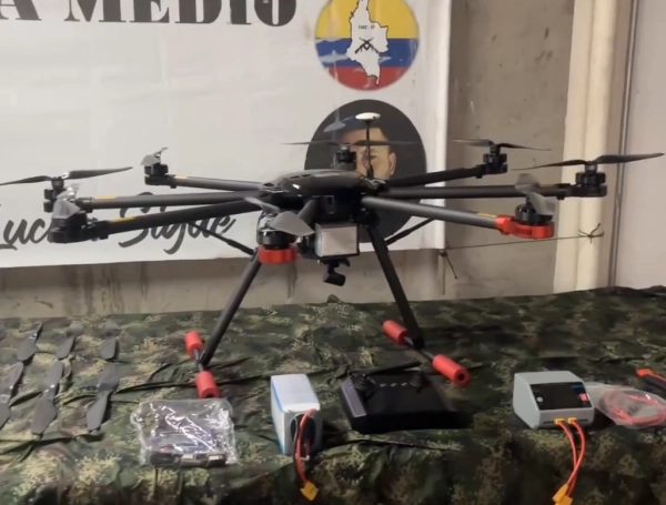 Dron Newlandle NPA-805H incautado al frente 36 de las disidencias de las Farc.