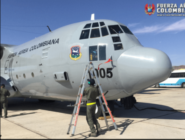 Avión Hércules de la FAC