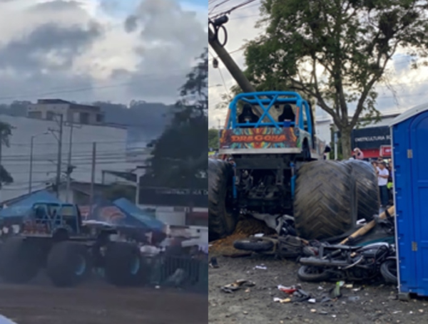 Accidente Monster Truck en Popayán