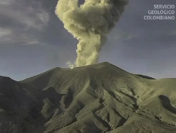 Actividad sísmica en el volcán Puracé.