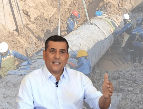 Alcalde Dumek Turbay y Aguas de Cartagena.