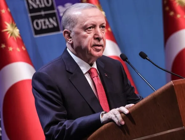 El presidente de Turquía, Recep Tayyip Erdogan,durante una rueda de prensa en la cumbre de la otán de 2026 en Ankara