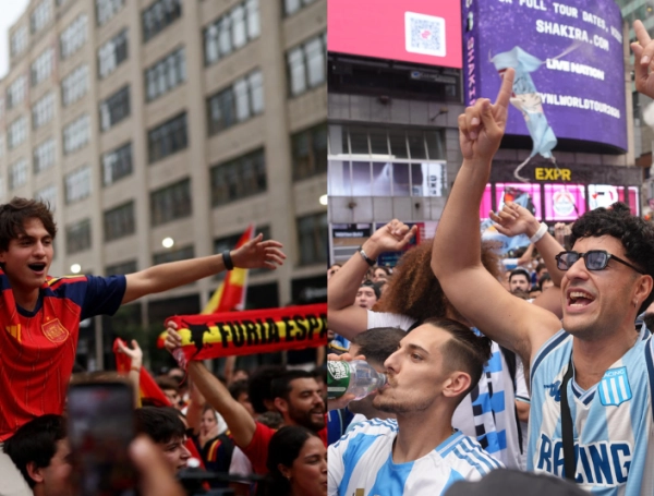Trump llega a la final del Mundial de Fútbol entre España y Argentina y da pistas sobre quién cree que ganará: 'Es difícil apostar contra Messi'