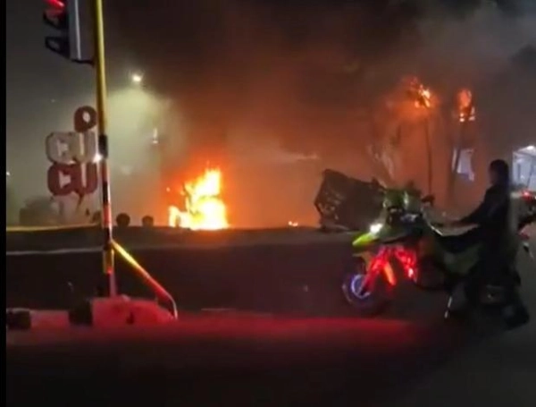Atentado en Cúcuta, Norte de Santander. Foto: Redes sociales.