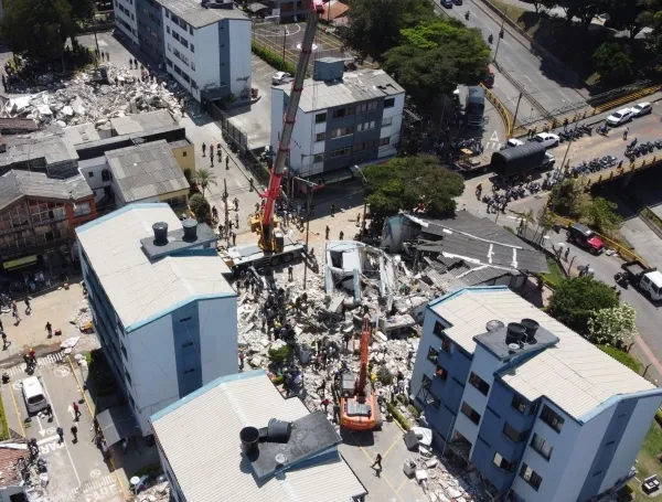 Imagen aérea terremoto Pereira.