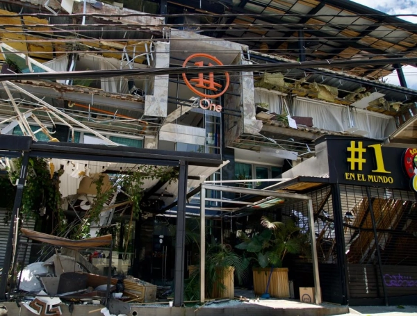 Edificaciones colapsadas por el terremoto de este lunes.