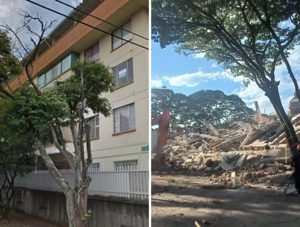 Así era antes el edificio Torres del Limonar. El terremoto causó su desplome en el sur de Cali.