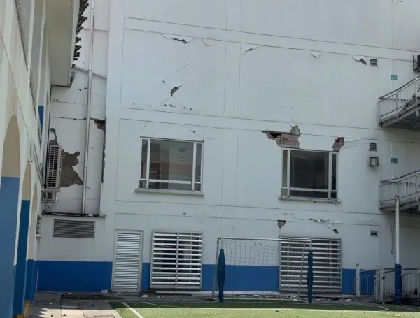 Daños en el Instituto para Niños Ciegos y Sordos del Valle del Cauca.