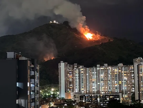 Incendio en Medellín