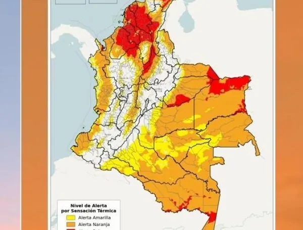 Reporte de ola de calor Colombia.