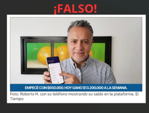 SynThalora: circula estafa por internet suplantando la imagen de EL TIEMPO y del presidente Abelardo De La Espriella: ¡no caiga en el engaño!