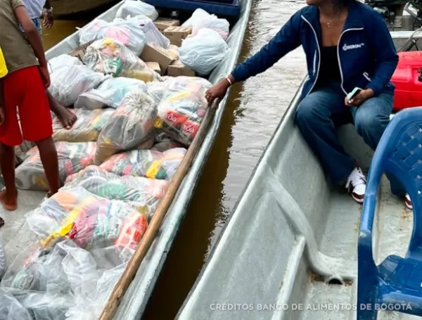 Ayuda humanitaria entregada por el Banco de Alimentos de Bogotá