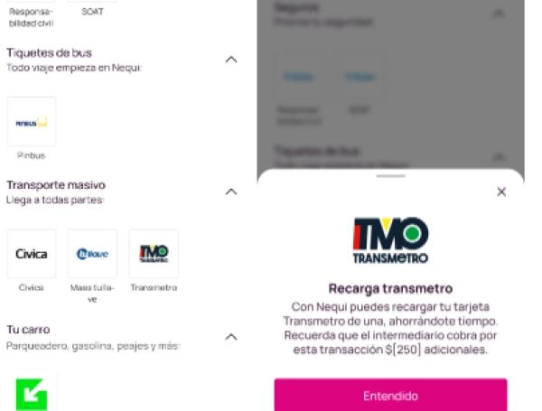 El transporte masivo Transmetro ahora permite recargar con Nequi