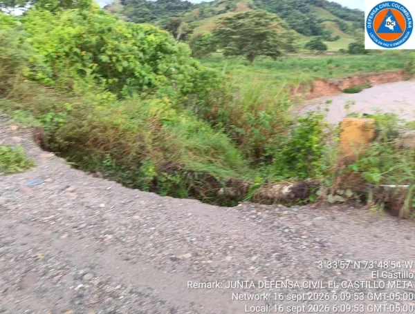 Daño ocasionado por el río La Cal en El Castillo