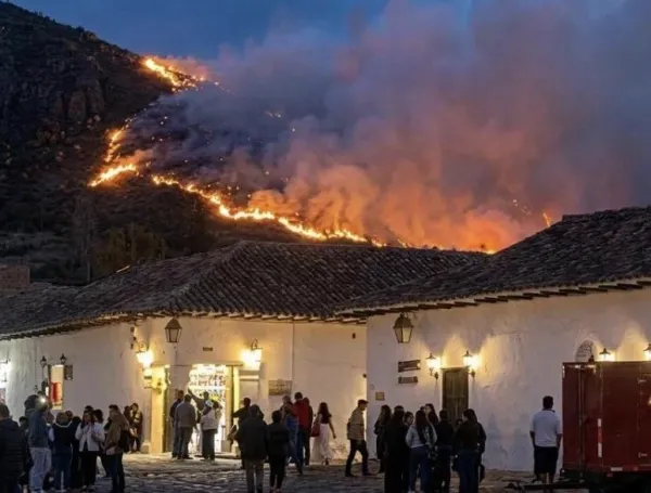 Incendio en Villa de Leyva