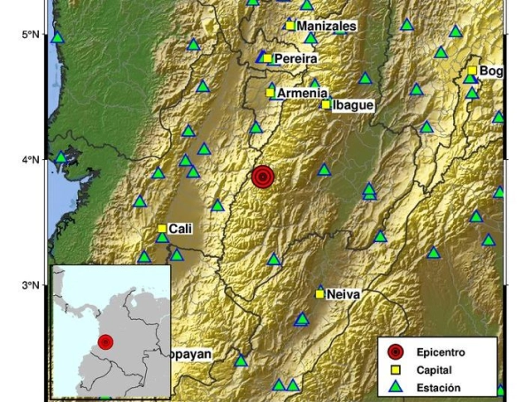 Sismo en Chaparral, Tolima.