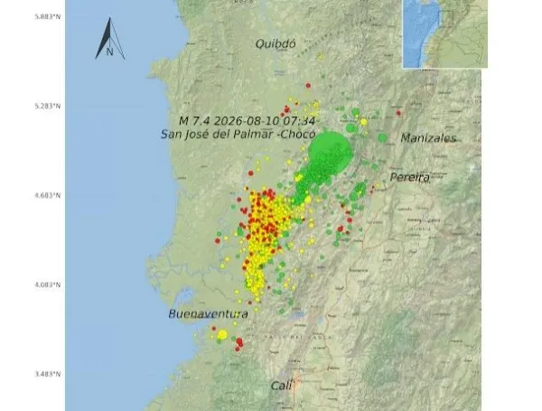 Secuencia de sismos en Chocó y Tolima - SGC