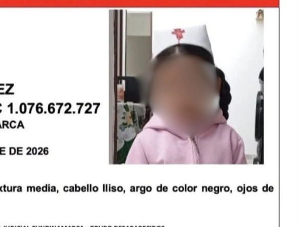 Rescate de menor desaparecida en Ubaté, Cundinamarca.