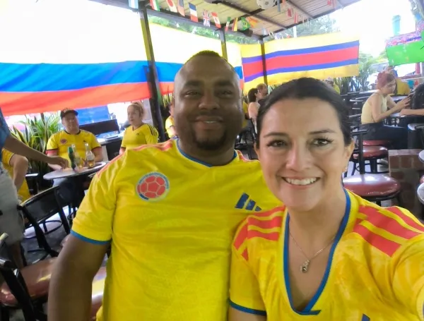 Constanza Bahamón quedó herida por el terremoto.