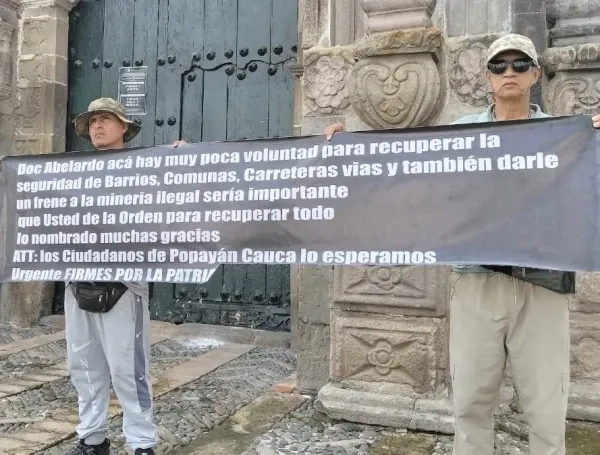 Habitantes de Popayán reclaman la presencia del presidente De La Espriella tras la escalada de violencia en el departamento del Cauca.