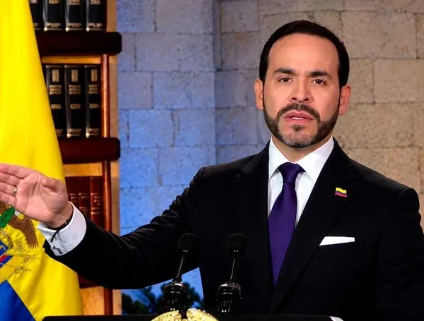 El presidente Abelardo De La Espriella en su alocución de este 12 de octubre.