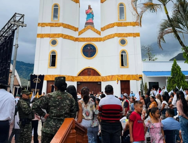 Parroquia Nuestra Señora La Virgen de la Peña, en corregimiento de Yopal, Casanare.