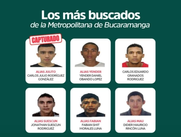 Los más buscados en Bucaramanga