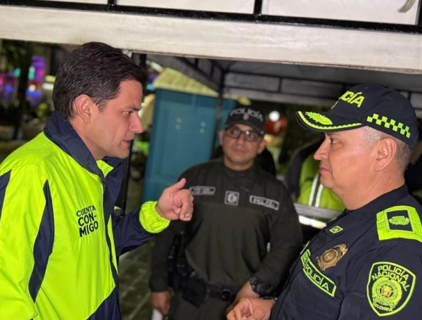 Operativo de seguridad en el Parque Lleras