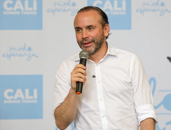 El alcalde de Cali, Alejandro Eder.