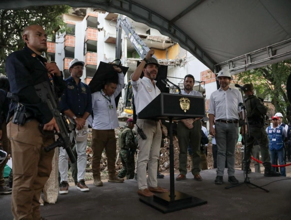 El presidente Abelardo De La Espriella, en Cali.