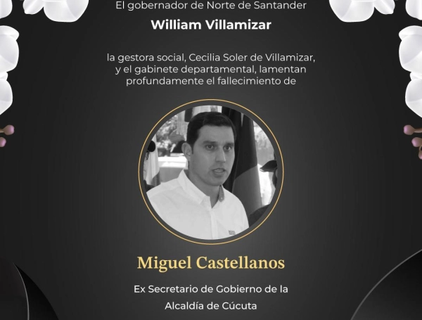 Miguel Castellanos, exsecretario de Gobierno de Cúcuta.