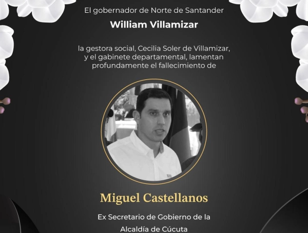 Miguel Castellanos, exsecretario de Gobierno de Cúcuta.