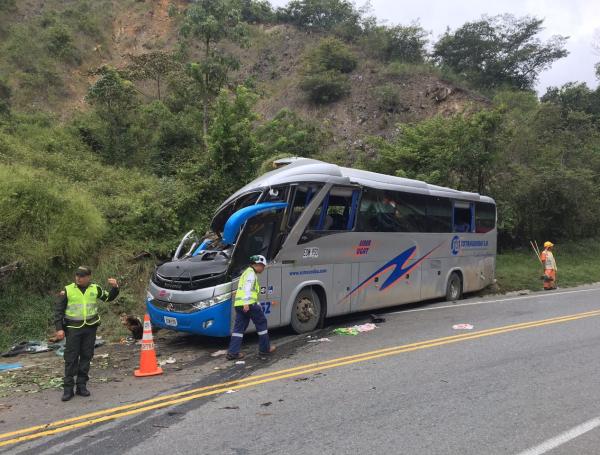 Accidente de bus en Occidente de Antioquia deja 5 muertos