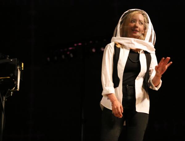 Marcela Mar y el mexicano Humberto Busto. La actriz Angélica Blandón, que se rota su papel con Busto.