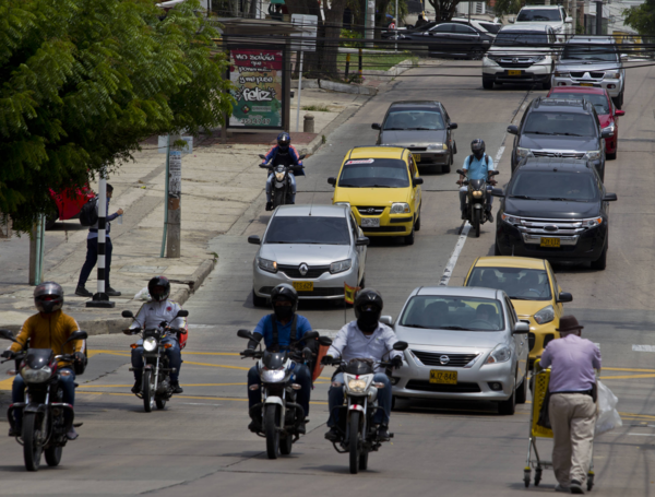 Congestión vehicular en Barranquilla