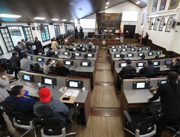 Sesión en el Concejo de Bogota.