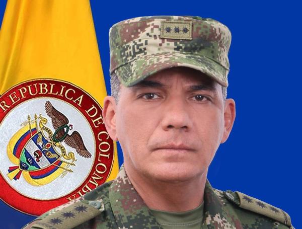 Mayor General Jorge Eduardo Mora López comandante de la Octava División del Ejército Nacional.