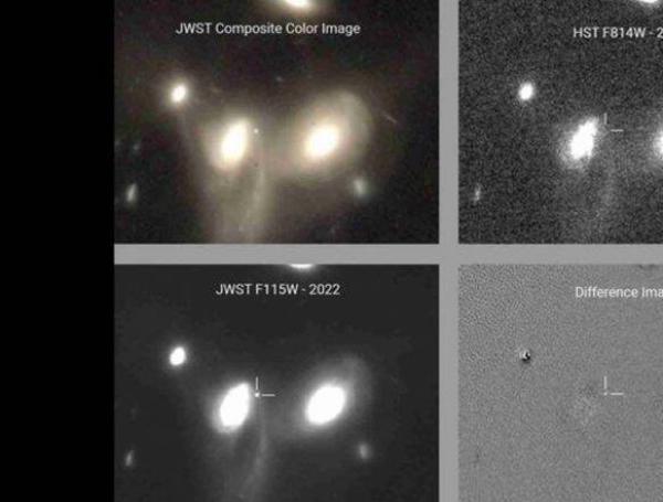 Las fotos de la supernova que detectó el nuevo telescopio de la Nasa
