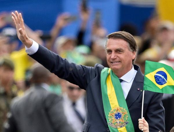 Bolsonaro en los actos de conmemoración de la independencia.