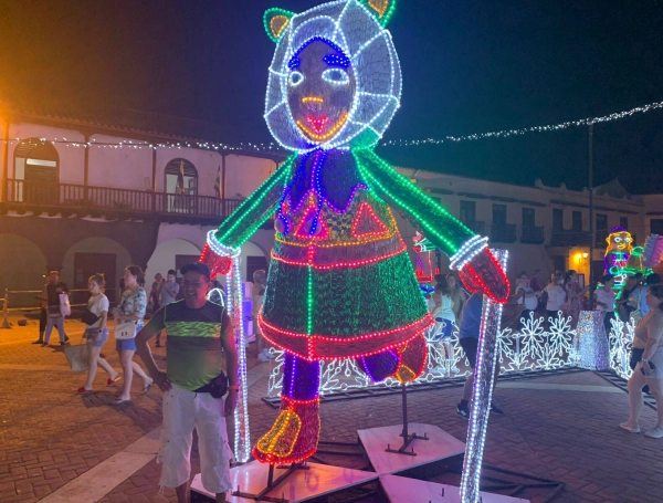 Alumbrados navideños en Cartagena.
